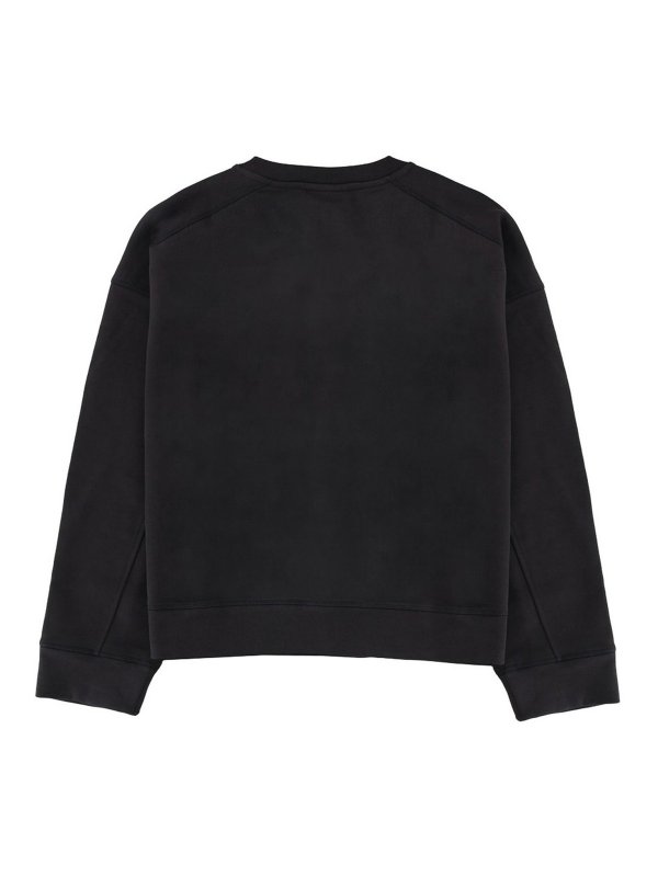 GANNI: Strickpullover mit Rundhalsausschnitt online - Rundhalspullover - Grau
