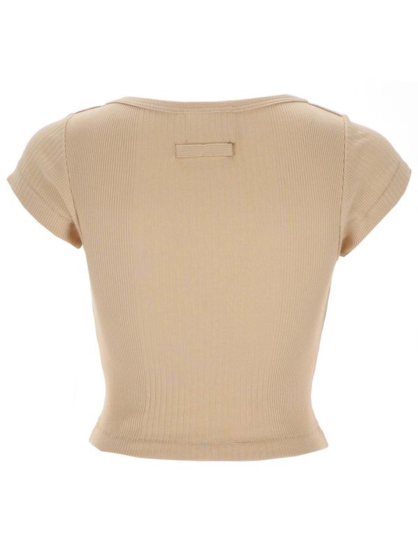 The Best Shops JEAN PAUL GAULTIER: t-shirts - Top With Logo Patch