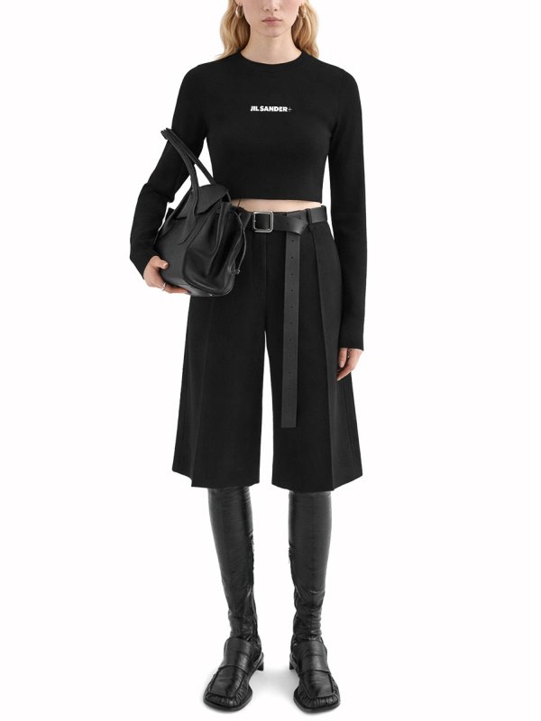 JIL SANDER: Top e canotte online - Top Corto Con Logo