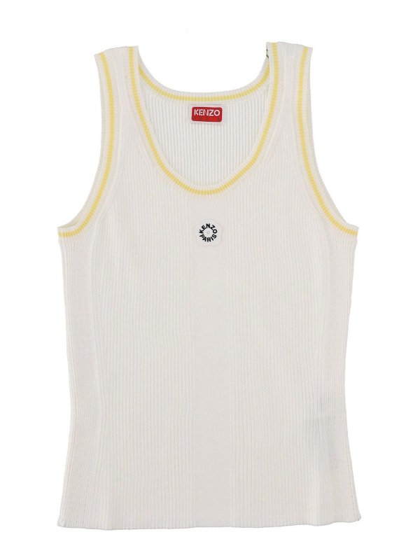 KENZO: Tops y camisetas sin mangas - Top - Blanco