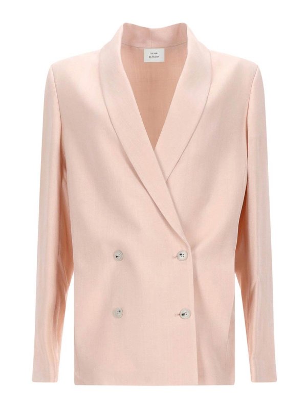 LOULOU STUDIO: Blazer - Blazer - Hellrosa