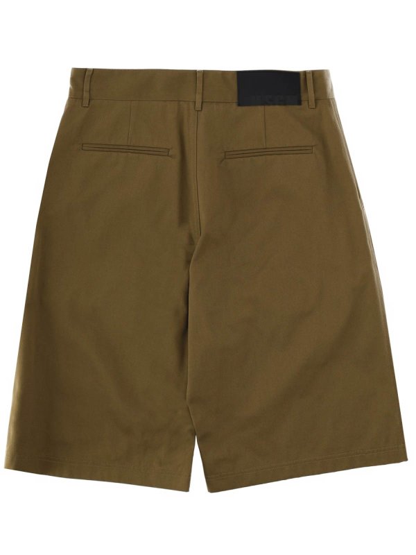The Best Shops m.s.g.m.: pantaloni shorts - Shorts In Cotone Con Patch Logo