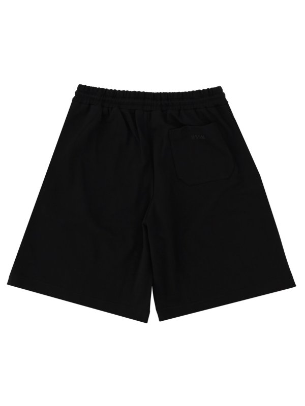 The Best Shops m.s.g.m.: Trousers Shorts - Shorts With Logo And Drawstring