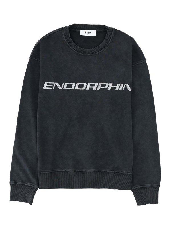 m.s.g.m.: Sweatshirts & Pulls - Sweat-Shirts - Noir