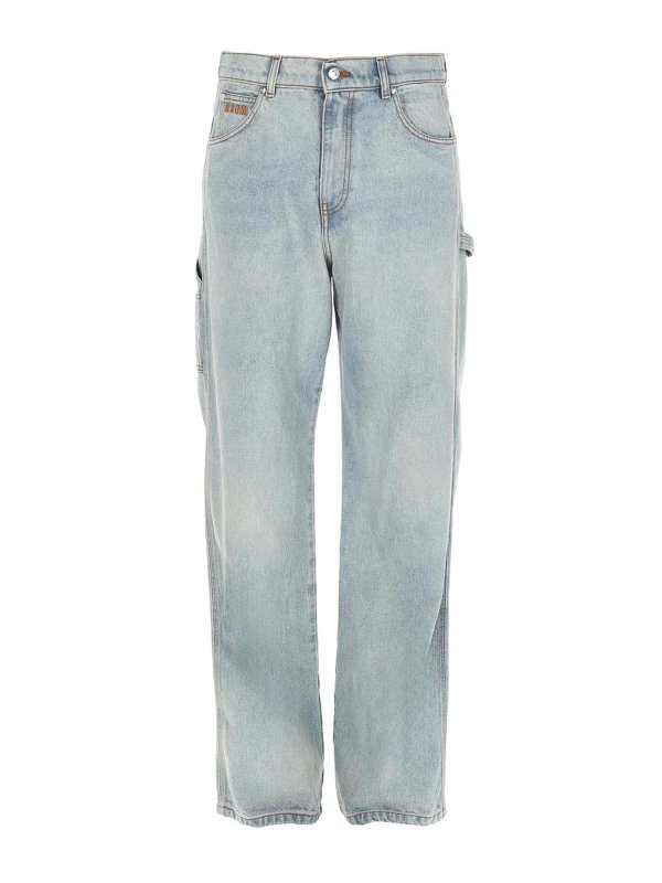 m.s.g.m.: jeans dritti, a sigaretta - Jeans Con Logo
