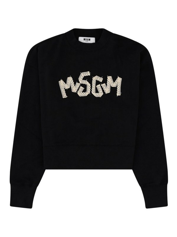 m.s.g.m.: Sweatshirts und Pullover - Sweatshirt - Schwarz
