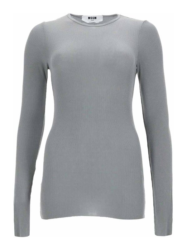 m.s.g.m.: T-shirts - T-Shirt - Grau