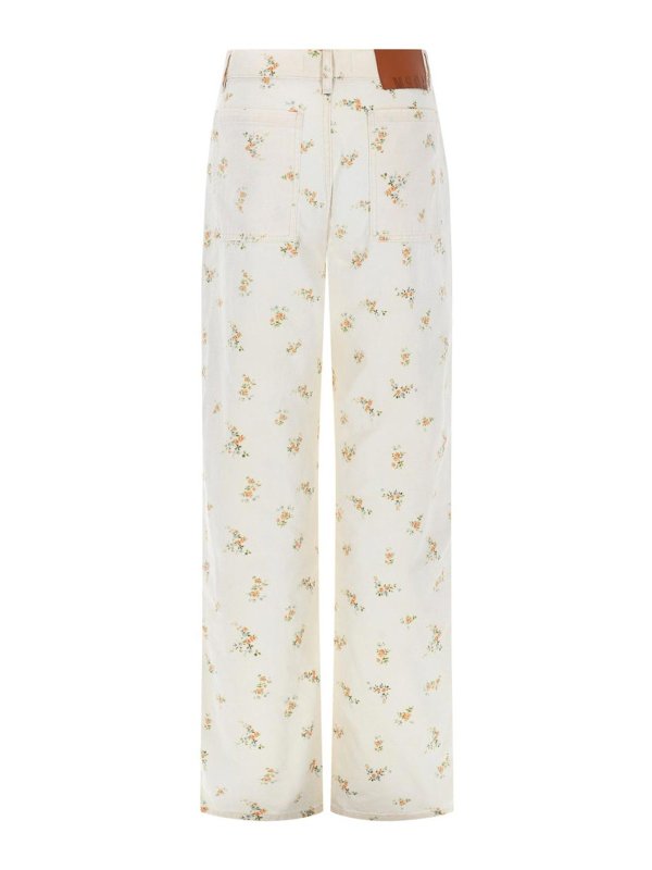 m.s.g.m.: casual trousers online - Trousers With Floral Pattern