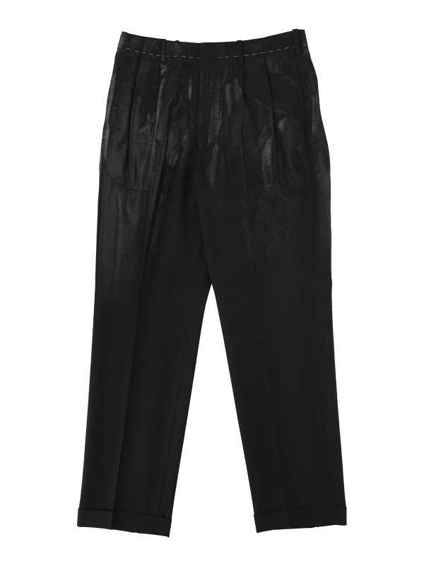 Maison Margiela: テーラードトラウザー - テーラードパンツ - 黒
