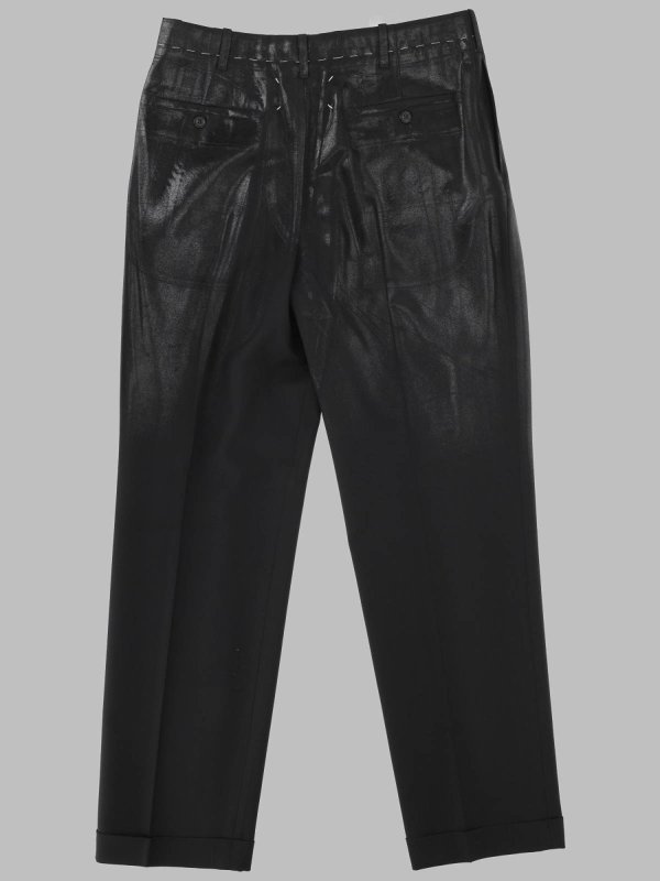 Maison Margiela: テーラードトラウザー online - テーラードパンツ - 黒