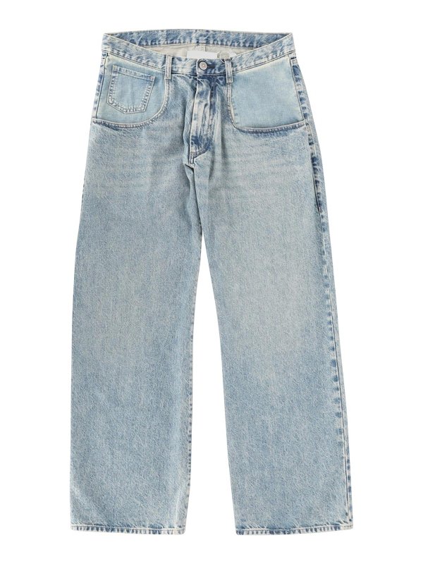 Maison Margiela: Jeans Rectos - Vaqueros Rectos - Denim