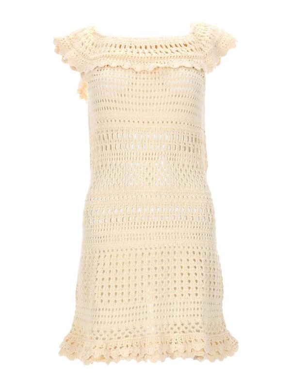 Isabel Marant Etoile: ショートドレス - ショートドレス - ベージュ