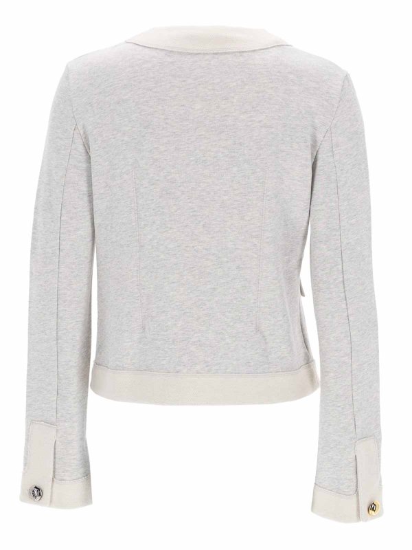 MOSCHINO: Strickpullover mit Rundhalsausschnitt online - Rundhalspullover - Grau