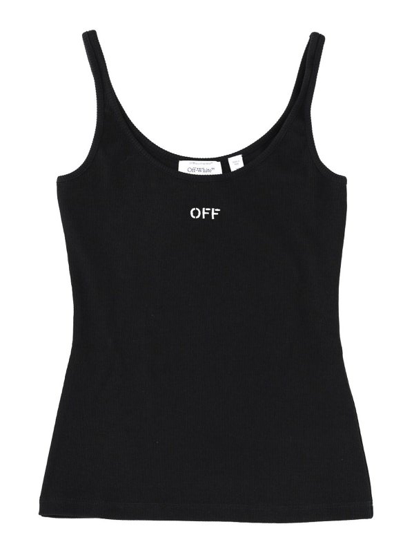 OFF-WHITE: Top e canotte - Canotta Con Logo