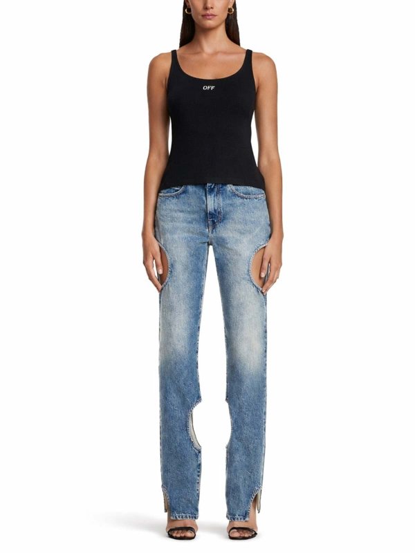 OFF-WHITE: Top e canotte online - Canotta Con Logo