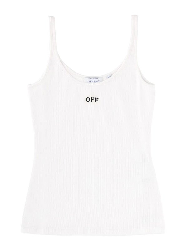 OFF-WHITE: Top e canotte - Canotta Con Logo
