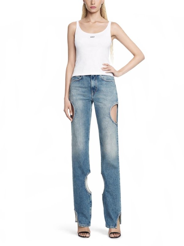 OFF-WHITE: Top e canotte online - Canotta Con Logo