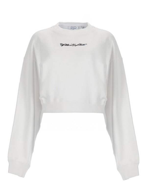 OFF-WHITE: Sweatshirts und Pullover - Sweatshirt - Weiß