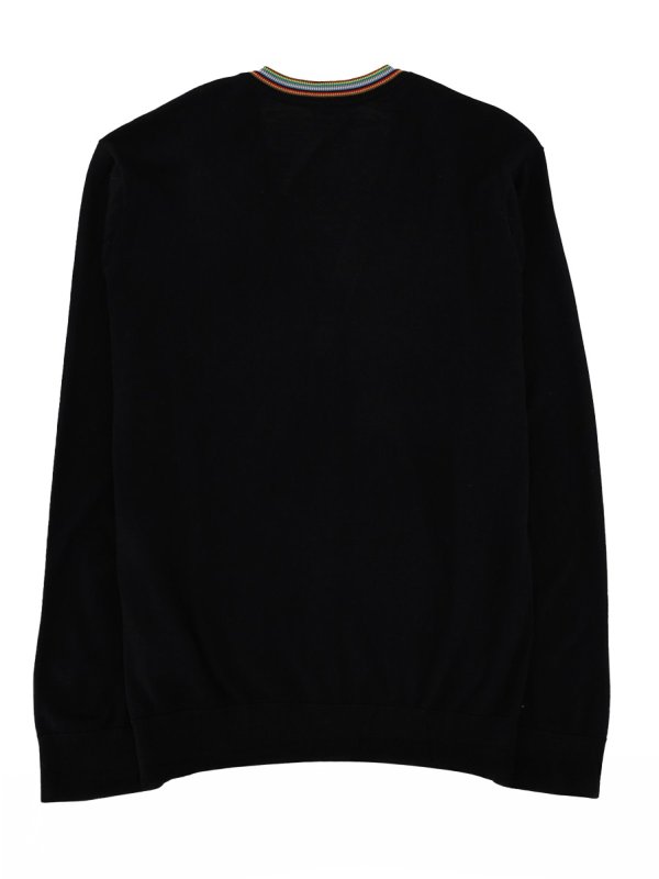 PAUL SMITH: Strickpullover mit Rundhalsausschnitt online - Rundhalspullover - Schwarz