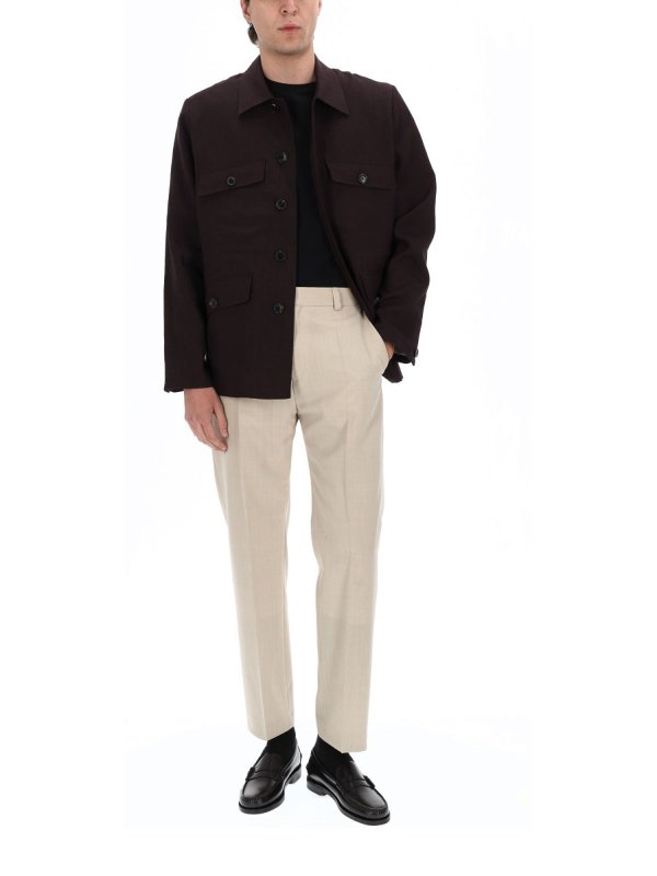 PAUL SMITH: casual jackets online - Linen Jacket