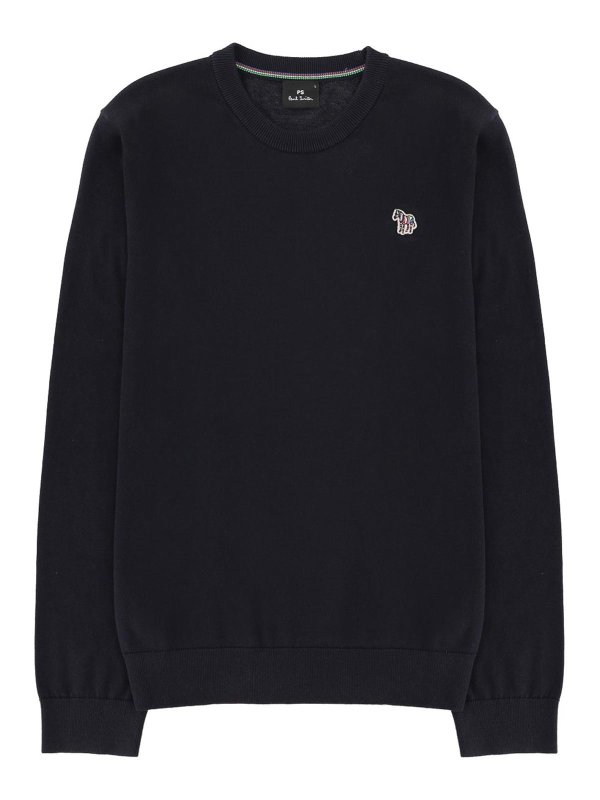 PS BY PAUL SMITH: Strickpullover mit Rundhalsausschnitt - Rundhalspullover - Blau