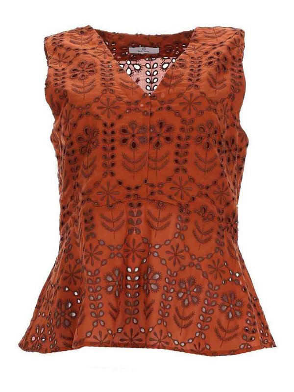 PS BY PAUL SMITH: Tops & Tank tops - Top With Perforated Pattern