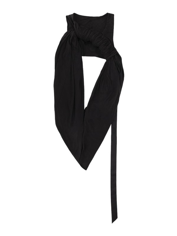 RICK OWENS: Tops y camisetas sin mangas - Top - Negro