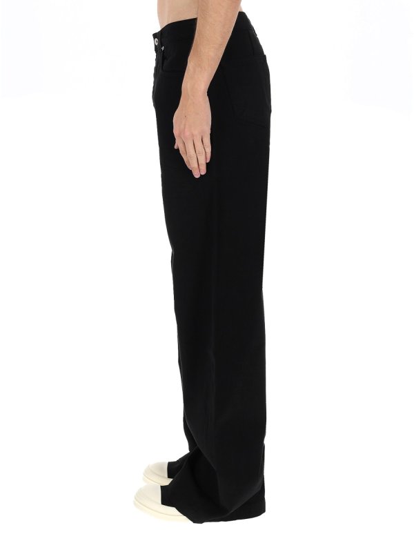 フレアジーンズ - 黒 shop online: RICK OWENS