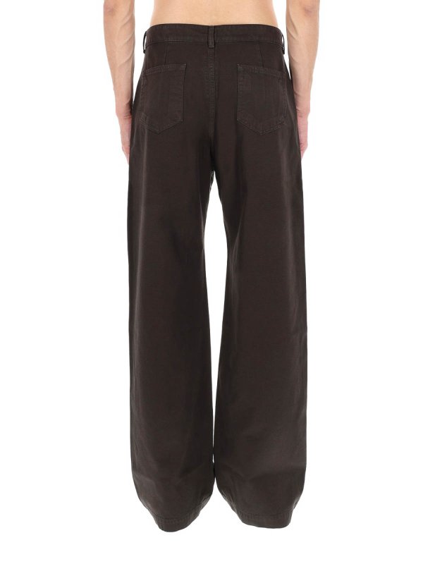 フレアジーンズ - ブラウン shop online: RICK OWENS