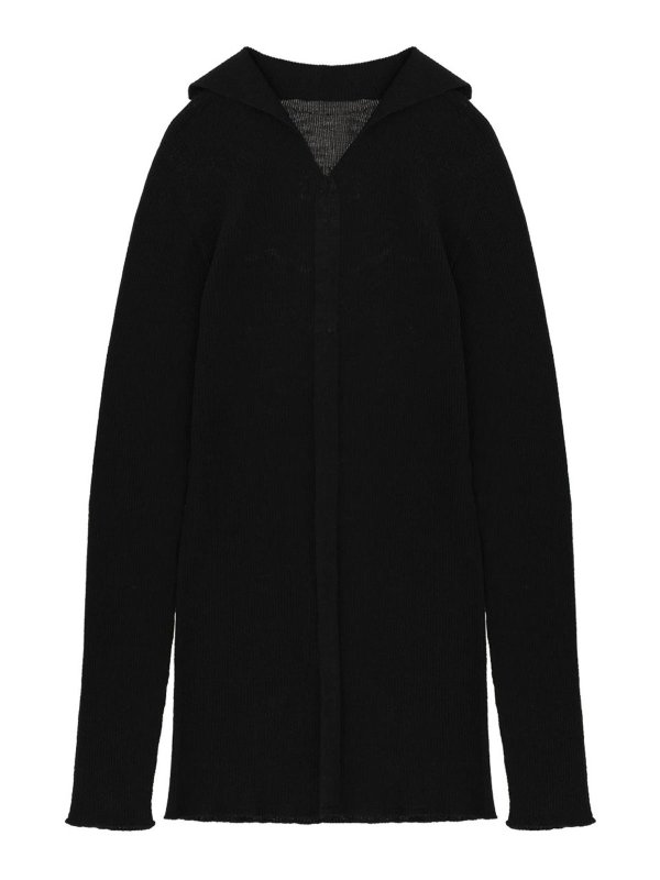 RICK OWENS: crew necks - Ribbed  Knit