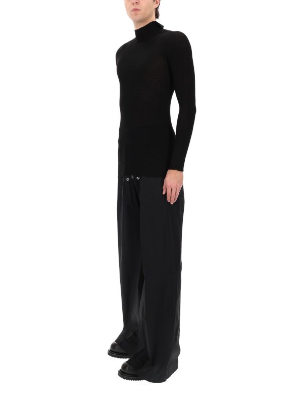 RICK OWENS: crew necks online - Ribbed  Knit