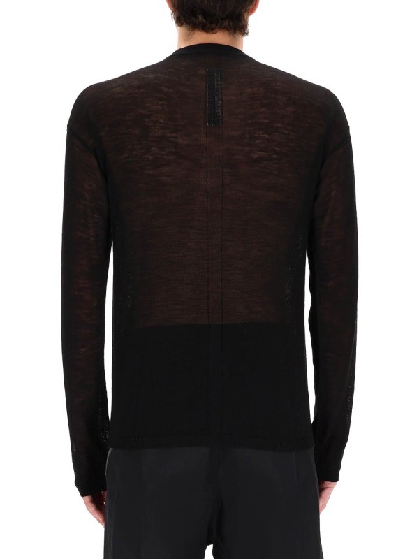 Rundhalspullover - Schwarz shop online: RICK OWENS