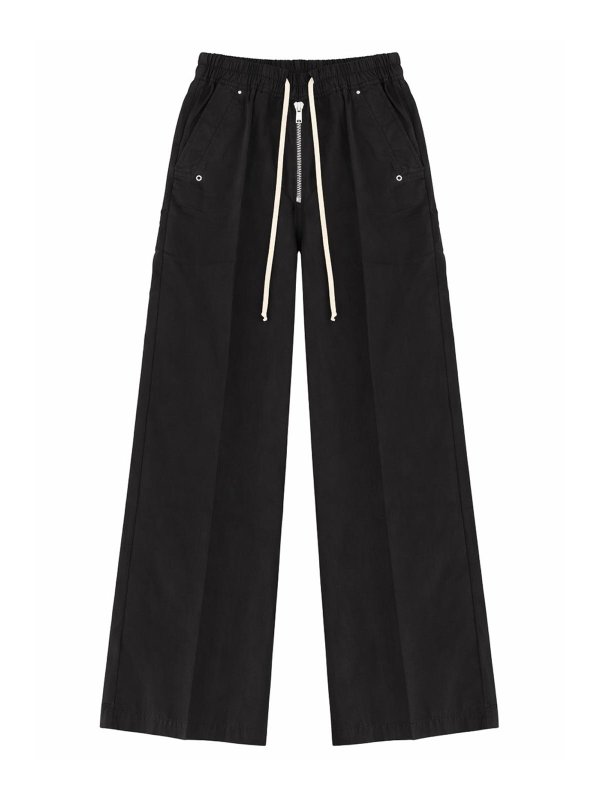 RICK OWENS: カジュアルトラウザー - カジュアルパンツ - 黒
