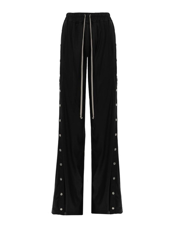 RICK OWENS: カジュアルトラウザー - カジュアルパンツ - 黒