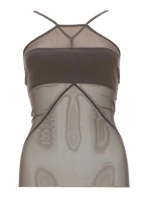 RICK OWENS: Tops und Tank Tops - Top - Hellgrau