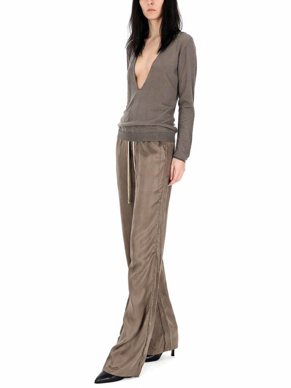 RICK OWENS: Strickpullover mit Rundhalsausschnitt online - Rundhalspullover - Schwarz