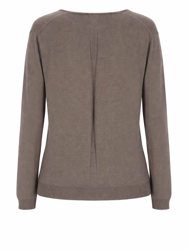 The Best Shops RICK OWENS: Strickpullover mit Rundhalsausschnitt - Rundhalspullover - Schwarz