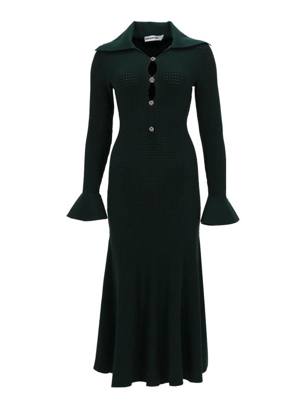 Self Portrait: Maxi robe - Maxi Robe - Vert