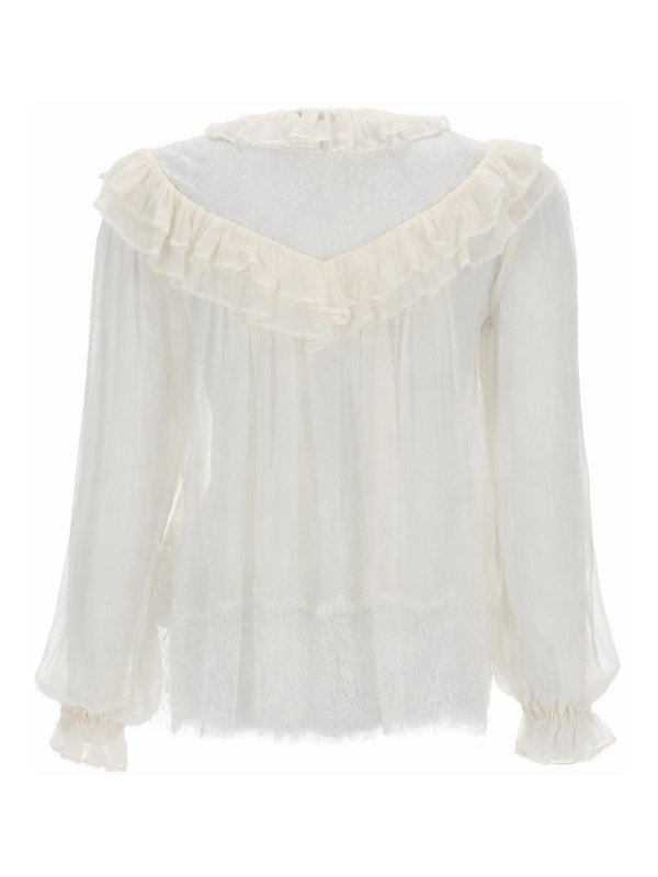 Self Portrait: Tops y camisetas sin mangas online - Top - Blanco