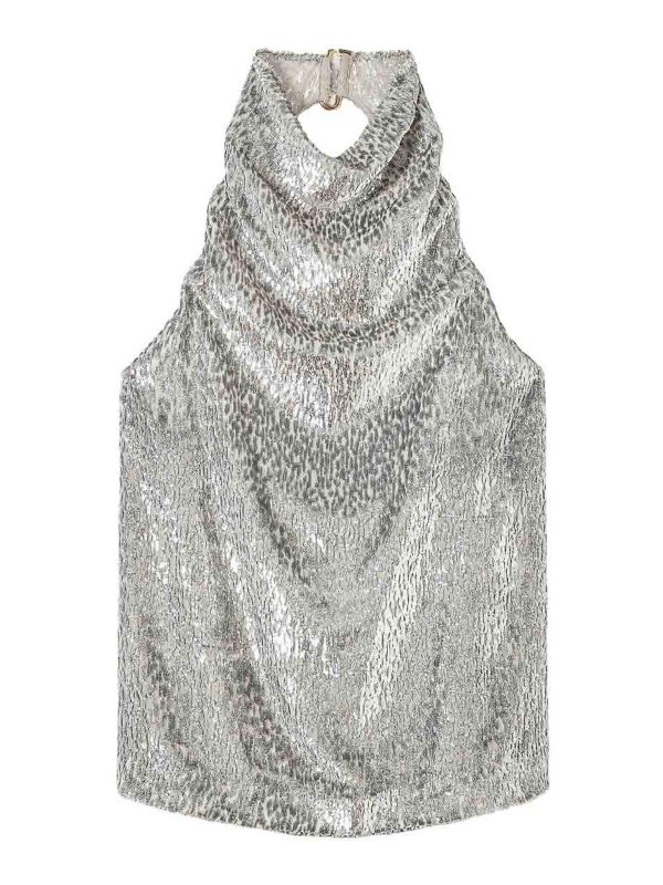 STELLA McCARTNEY: Tops y camisetas sin mangas - Top - Plata