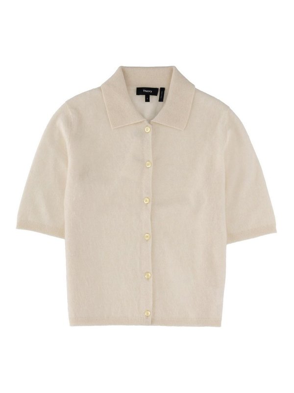 Theory: Pull col rond - Pull Col Rond - Blanc