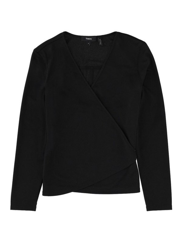 Theory: Pull col rond - Pull Col Rond - Noir