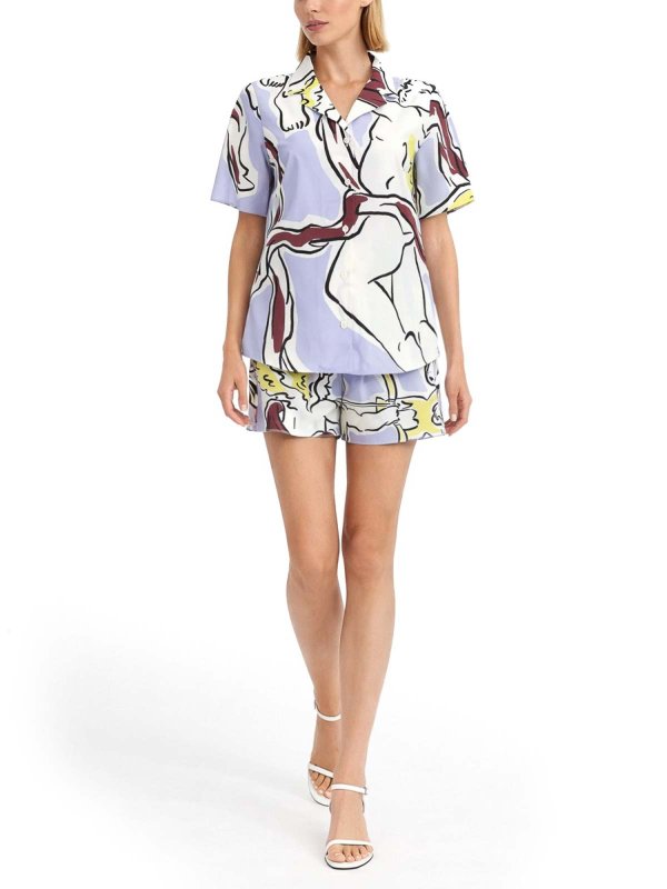 TORY BURCH: Trousers Shorts online - Printed Shorts