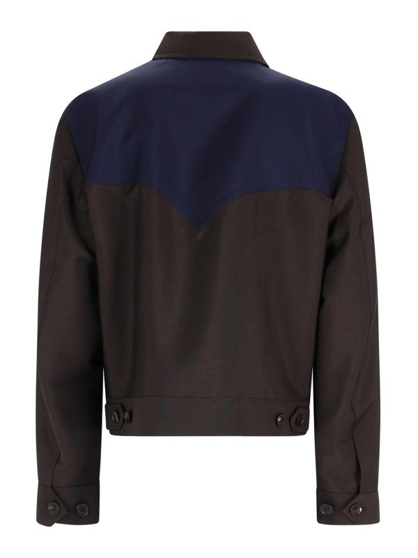 The Best Shops VERSACE: casual jackets - Wool and Mohair Jacket With Zip