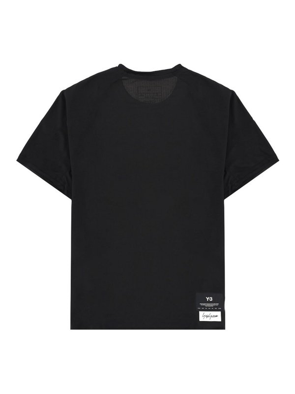 Y-3: t-shirts online - T-Shirt With Logo Patch