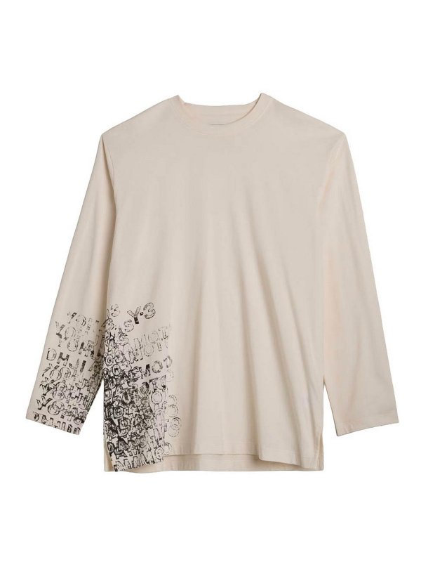 Y-3: Camisetas - Camiseta - Blanco