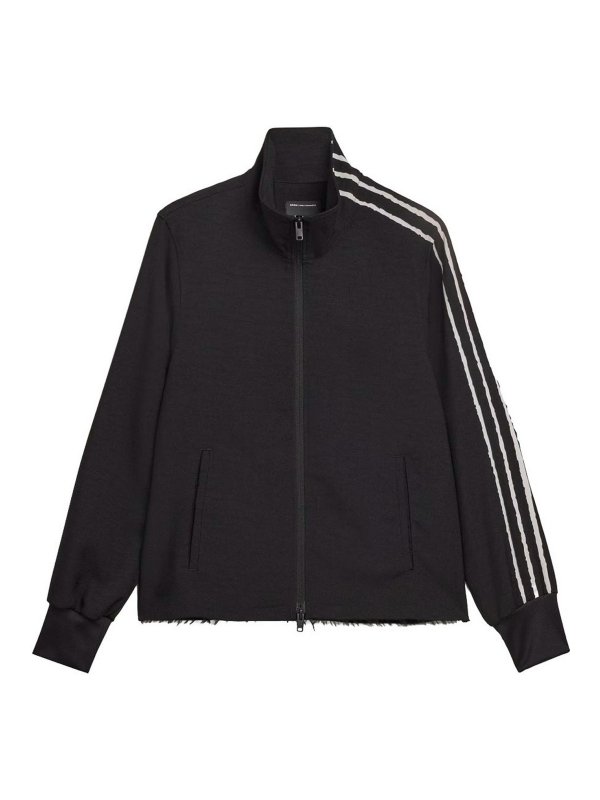 Y-3: Felpe e maglie - Felpa grezza uniforme