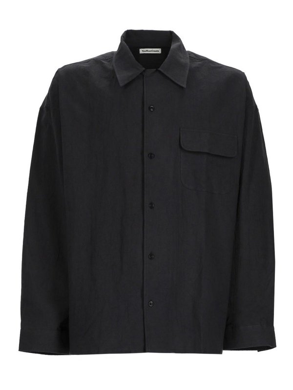 YMC: Camisas - Camisa - Negro