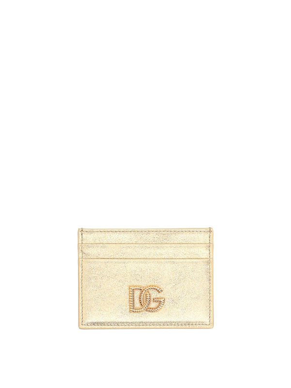 DOLCE & GABBANA: 財布＆ポーチ - 財布 - 金