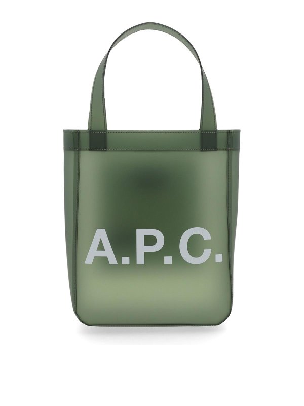 A.P.C.: Handtaschen - Shopper - Grün